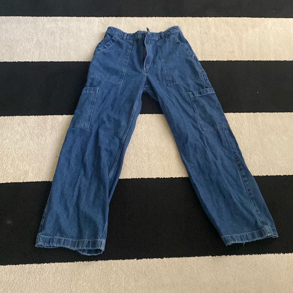 BLUE CARGO PANTS